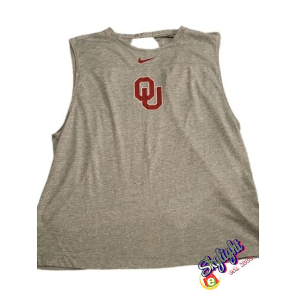 Nike Tops - Nike Women's Gray Ohio State Buckeyes Dri-Fit Sleeveless Shirt Sz Reg Xl